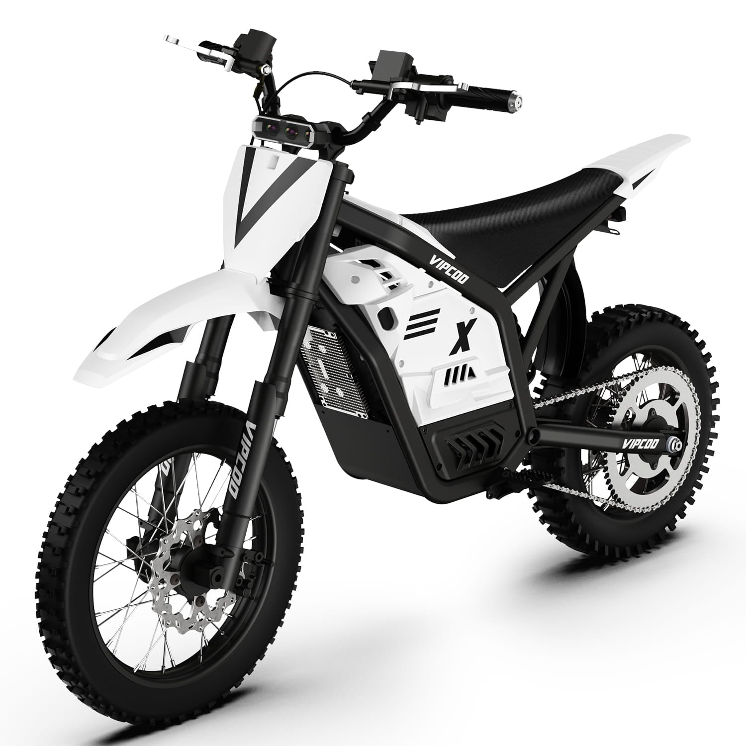 CEEPOTTバイク ブラック/ホワイト VIPCOO H2 3500W Electric Dirt Bike | 34-Mile Range, Off-Road