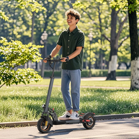 AOKDA A1 Folding Electric Scooter for Commuter, 800W Electric Scooter with 48V 12.5Ah Battery, Max Speed 45km/h, 15.5 Mi Distance, Max Load 265 Lbs