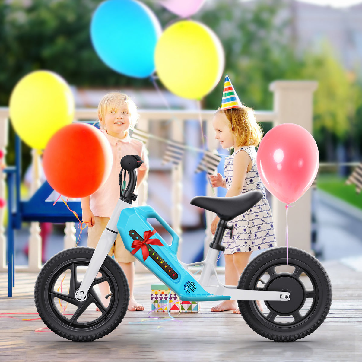 Aokda K8 Kids Balance Bike forl kids 2-6 years old with 180W motor, max speed 12 km/h