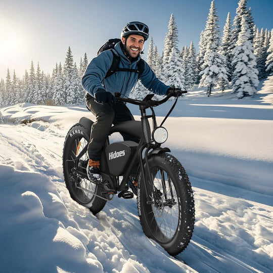 Hidoes B3 Fat Tire Electric Bike With 1200W Peak Motor, 48V 18.2Ah Battery, Max Speed 37 MPH, Long Range 60 Miles, Max Load 150 Kg, 26" Wheel