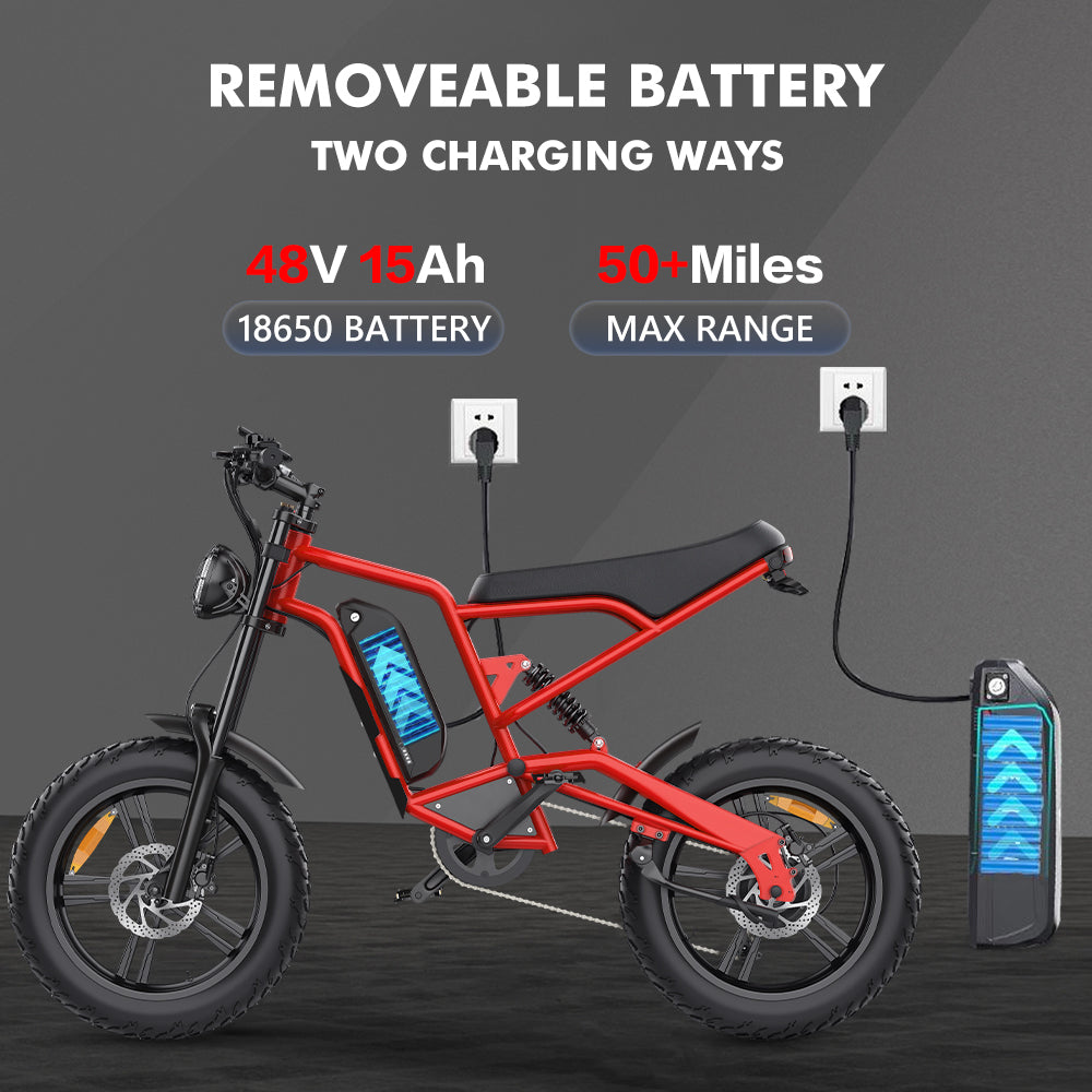 Hidoes B6 1200w electric bike for adults with 48V 15Ah battery