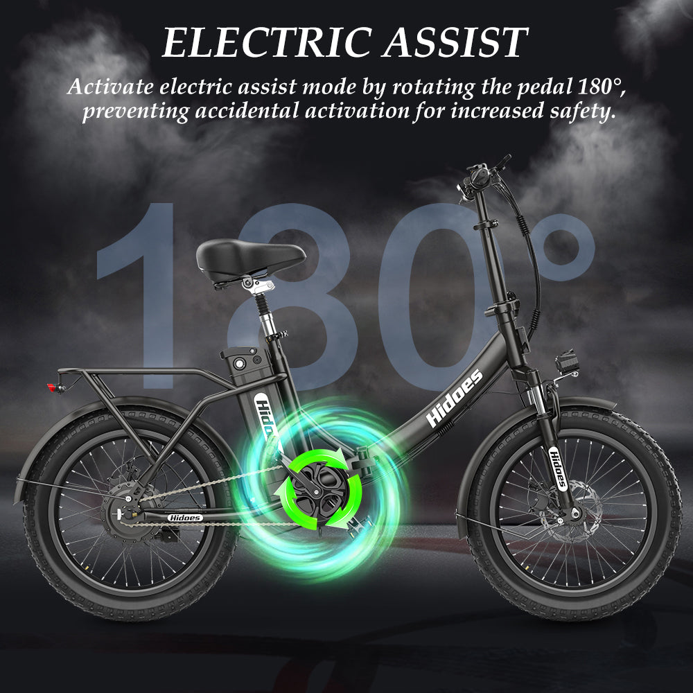 Hidoes® C2: Elevate Your Commute with an 800W Folding Electric Bike, 48V 12Ah Battery, and 35-Mile Long Range