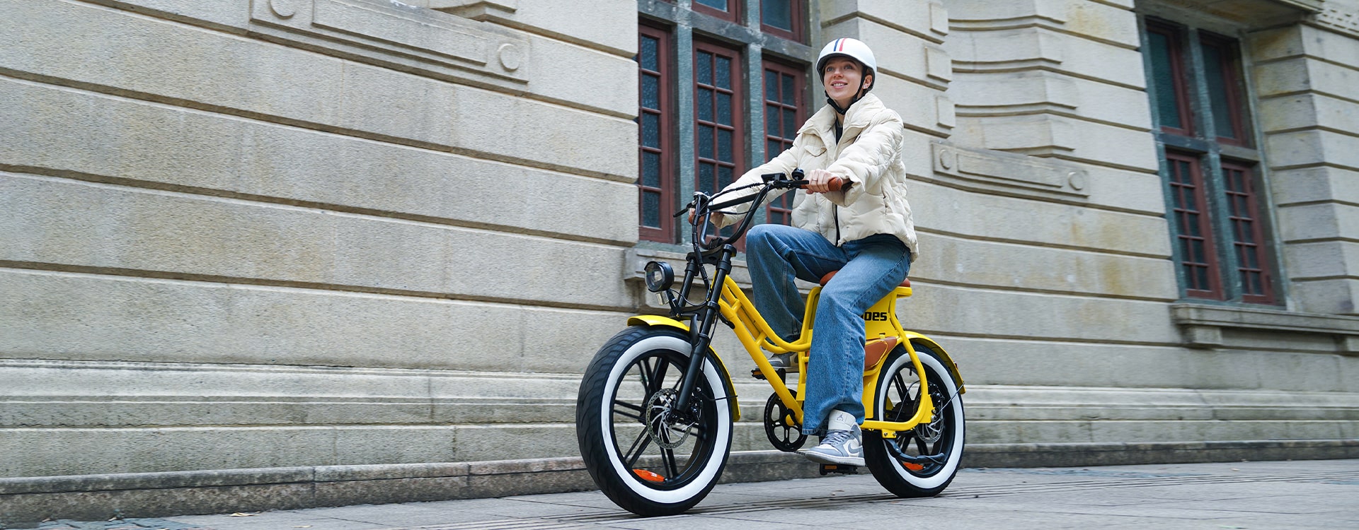 Hidoes C8 electric bike for woman, yellow electric bike