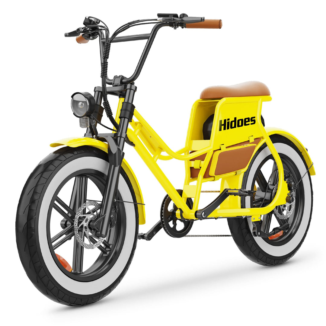 Vélo électrique à gros pneus Hidoes C8 Vélo électrique jaune