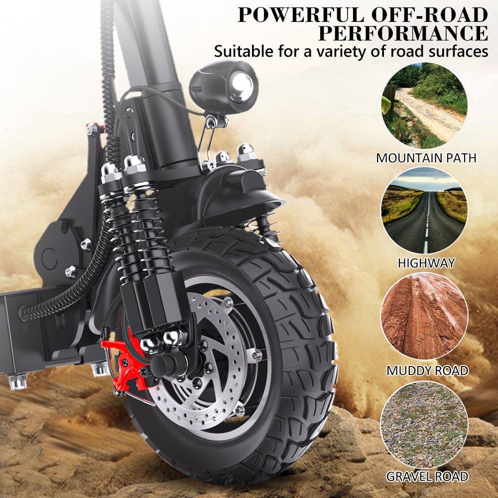 iENYRID ES10 dual 1000W motor electric scooter with off road tire