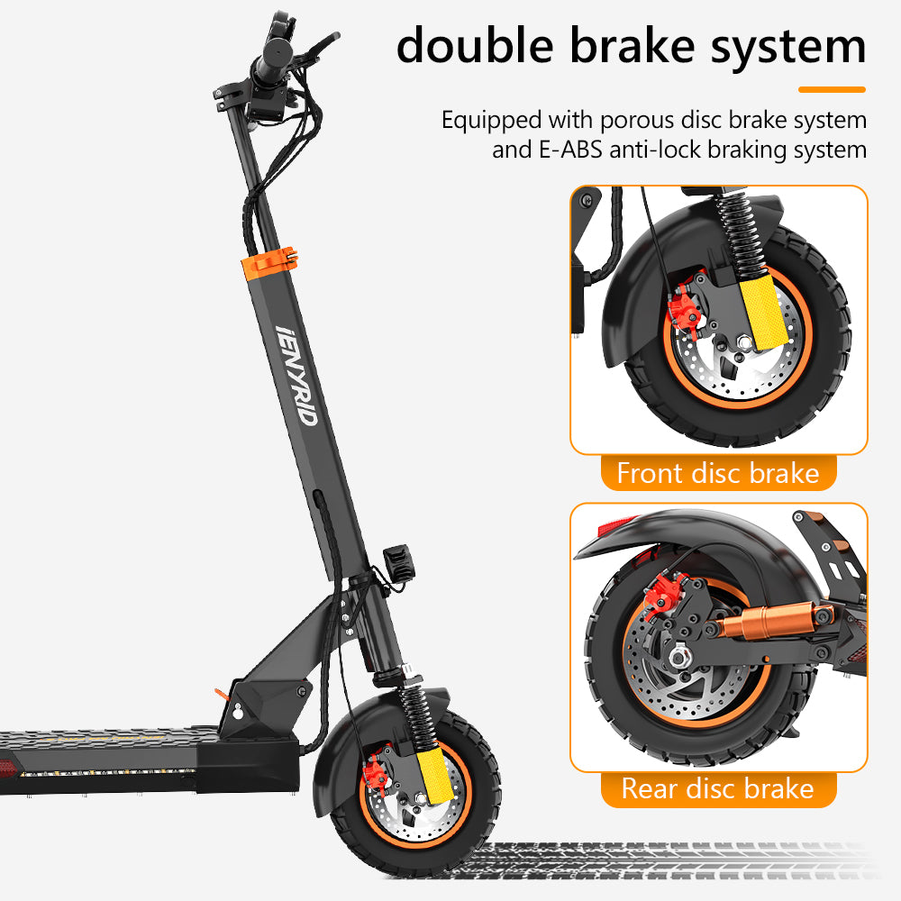 iENYRID M4 Pro S+ electric scooter off road all terrain with dual disc brake