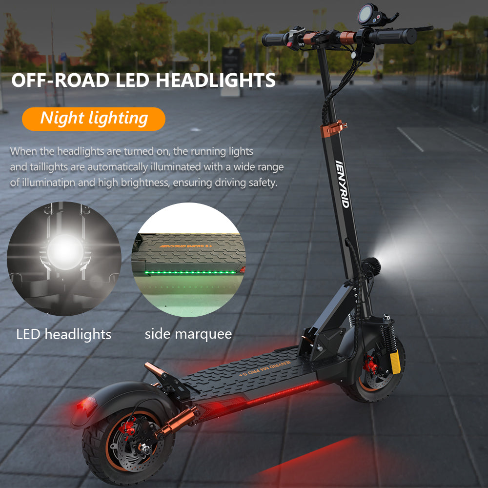 iENYRID M4 Pro S+ electric scooter off road all terrain with lighting system