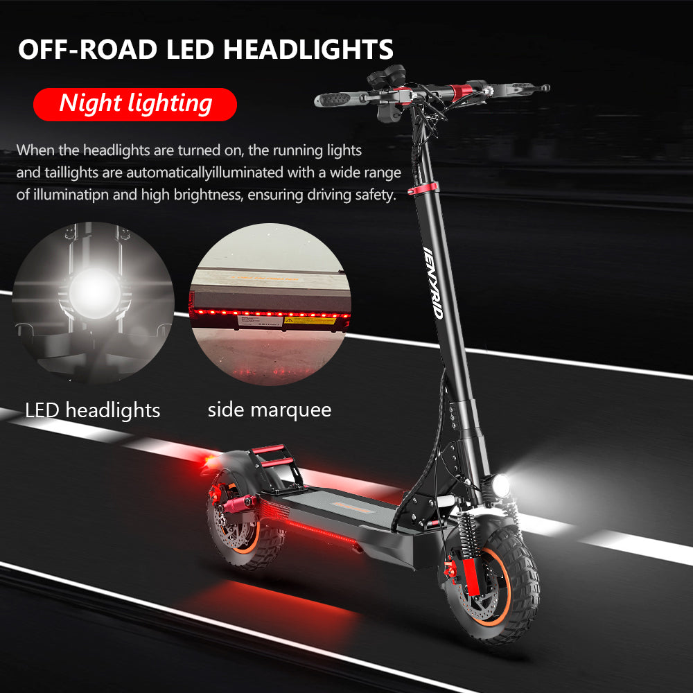 iENYRID M4 off road electric scooter with lighting system