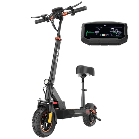 iENYRID M4 Pro S+ 2024 Electric Scooter with Seat, 800W Off Road Electric Scooter, 48V 12.5Ah Battery, Long Range 18.6 Miles, Max Speed 28 Mph, Payload 330Lbs