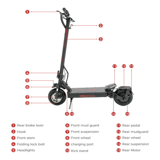 iENYRID S3 Off Road Electric Scooter - Pre-Sale