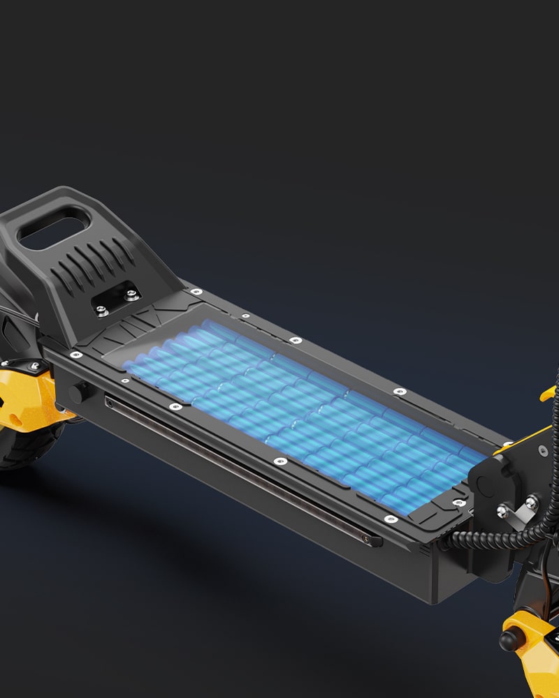 iENYRID ES1 comes with 48V 20.8AH battery offers a long-lasting range of 31-37 miles, ideal for extended adventures or daily commutes.