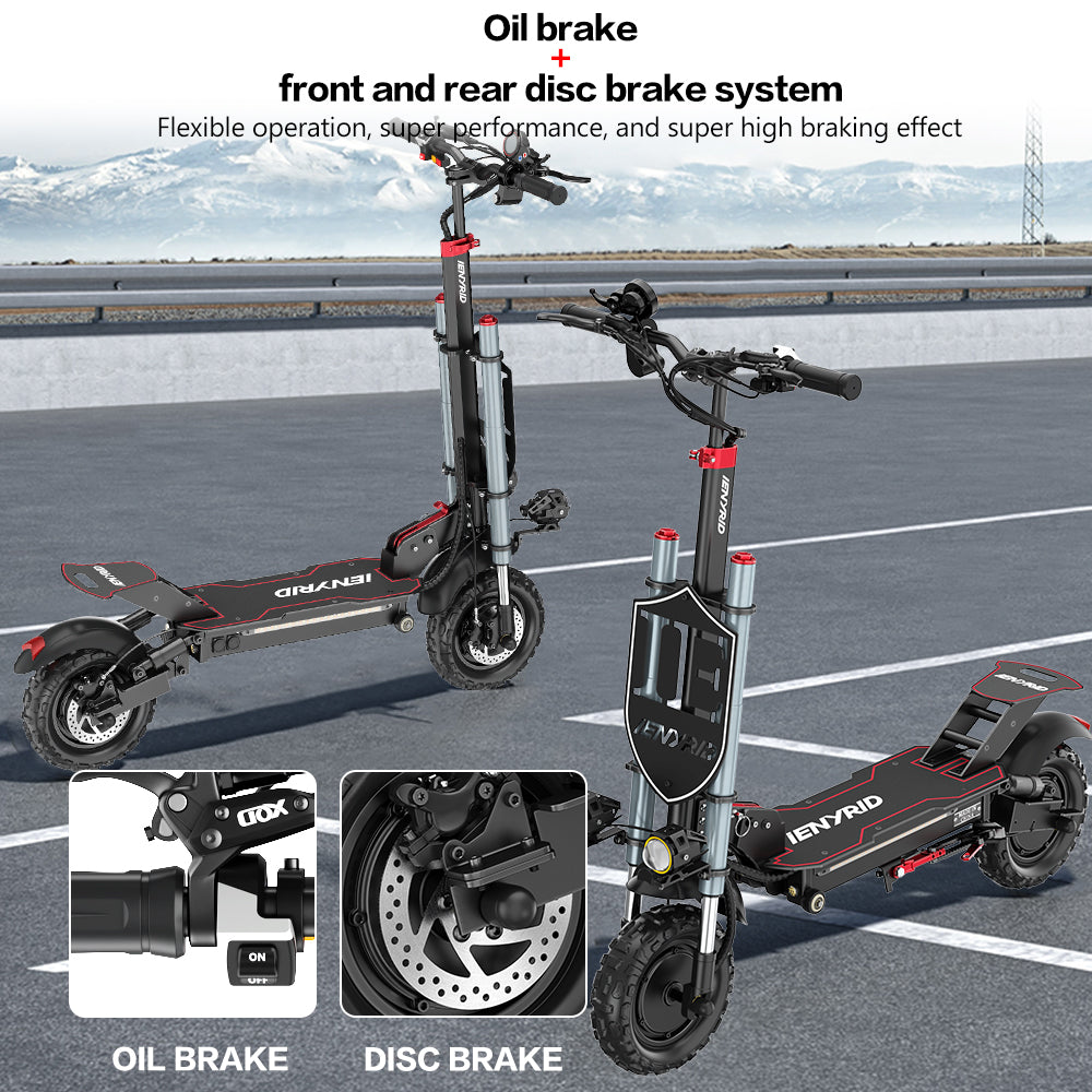 iENYRID ES20 2400W Dual motor electric scooter off road all terrain for adults with dual oil disc brake