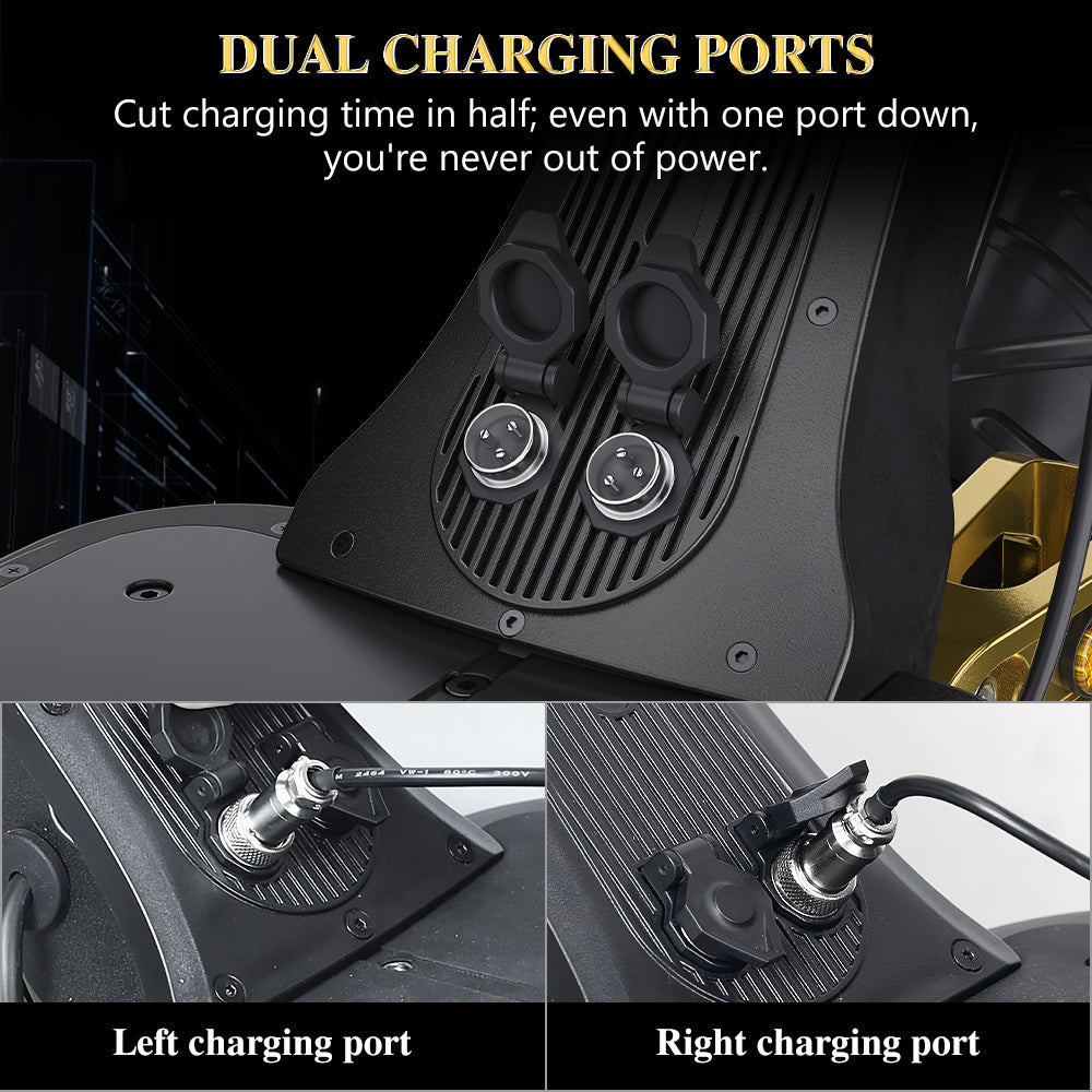 iENYRID ES30 2400W Dual motor electric scooter off road all terrain for adults with dual charging port, fast charging electric scooter