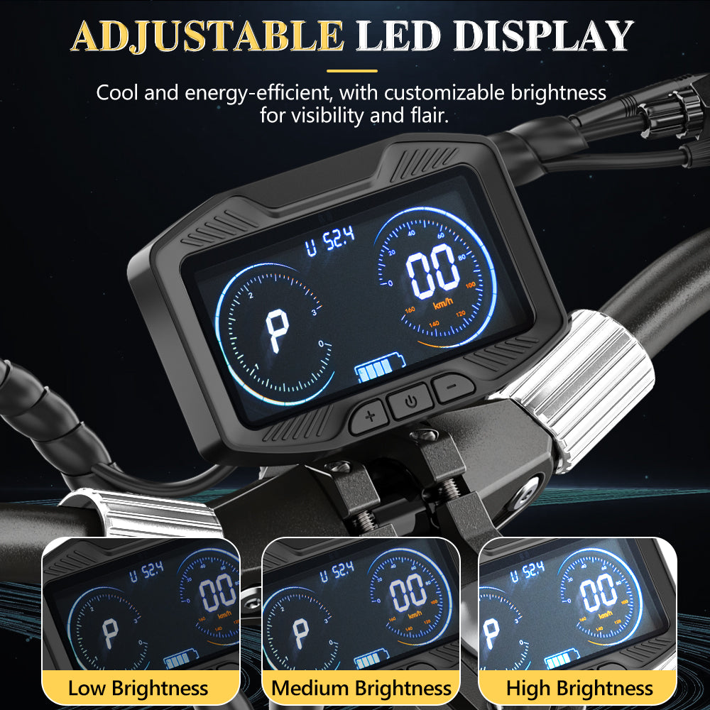 iENYRID ES30 2400W Dual motor electric scooter off road all terrain for adults brightness adjustable LED Display