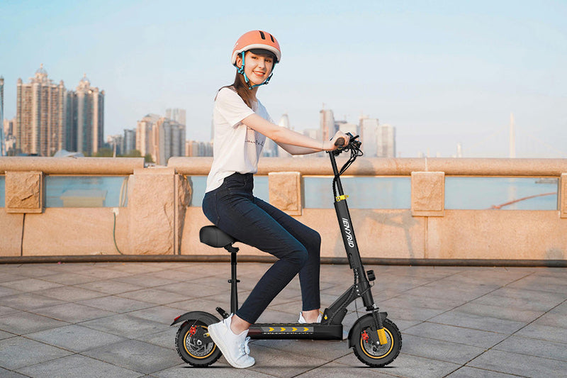 iENYRID M4 Pro S+ 2024 Gold Electric Scooter with Seat, 800W Off Road E-Scooter, 48V Battery, Long Range 18.6 Miles, Max Speed 28 Mph, Payload 330Lbs