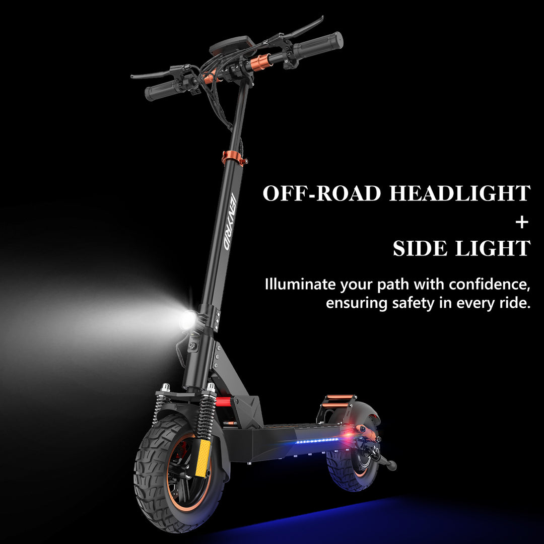 iENYRID M4 Pro S+ electric scooter with middle large color display, bright LED light system