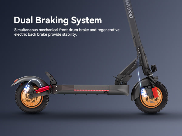 iENYRID M4 electric scooter with dual braking system