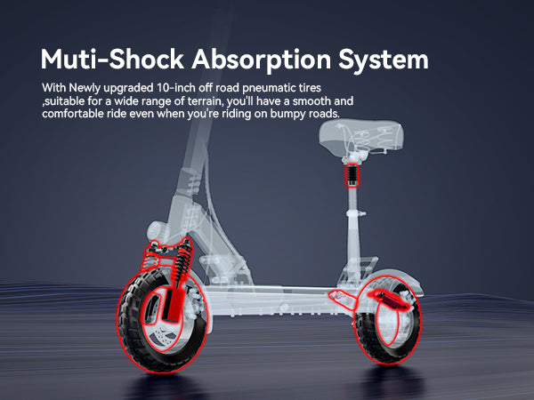 iENYRID M4 electric scooter with mutii-shock absorption