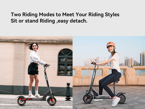 iENYRID M4 electric scooter with seat, 2 riding modes.