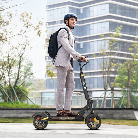 iENYRID M4 Pro S+ 2024 Gold Electric Scooter with Seat, 800W Off Road E-Scooter, 48V Battery, Long Range 18.6 Miles, Max Speed 28 Mph, Payload 330Lbs