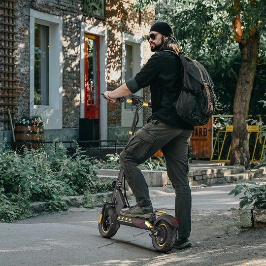 iENYRID M4 Pro S+ 2024 Gold Electric Scooter with Seat, 800W Off Road E-Scooter, 48V Battery, Long Range 18.6 Miles, Max Speed 28 Mph, Payload 330Lbs