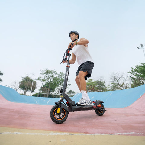 iENYRID M4 Pro S+ 800W Electric Scooter with Seat – 28 MPH, Off-Road, Black & Gold