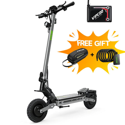 VIPCOO VS2 Pro 2000W Dual Motor Electric Scooter – 35 MPH, NFC Unlock, Foldable