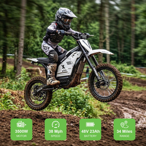 VIPCOO H2 3500W Electric Dirt Bike for Teens